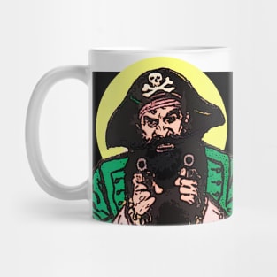 Pirate pointing revolver: go shoot! Mug